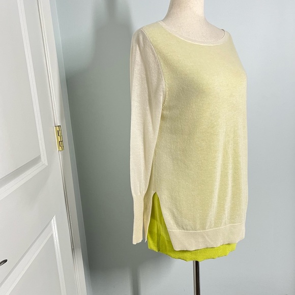 Halogen 100% cashmere double layered sweater size M - Picture 6 of 11